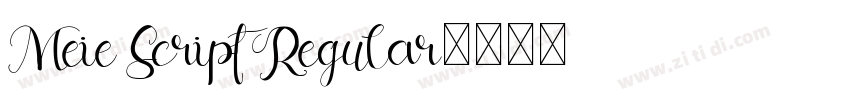 Meie Script Regular字体转换